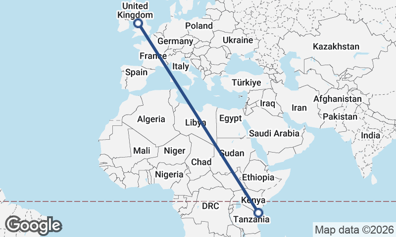 Mombasa to Liverpool