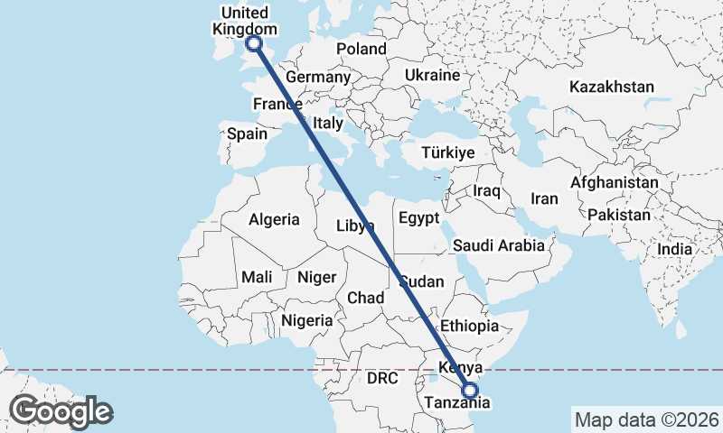 Mombasa to Manchester