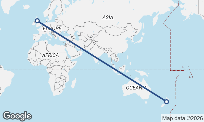 New Zealand to United Kingdom