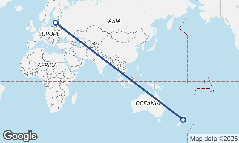 New Zealand to Latvia