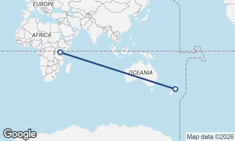 Wellington to Nairobi