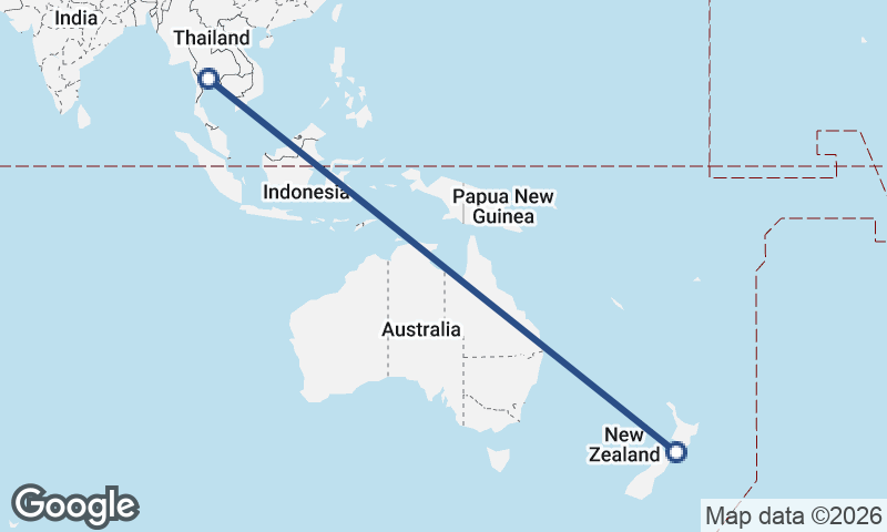 Wellington to Bangkok