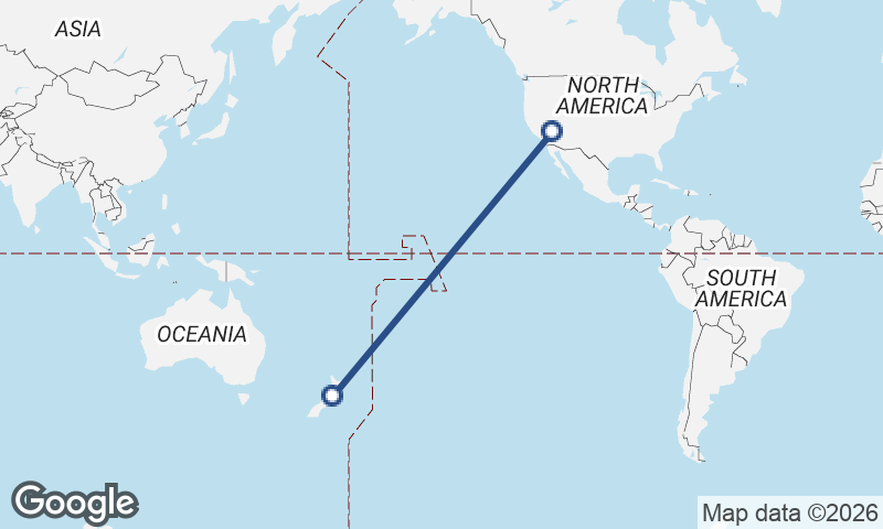 Wellington to Las Vegas