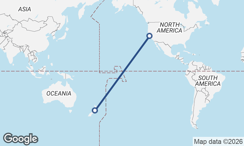 Wellington to Oakland