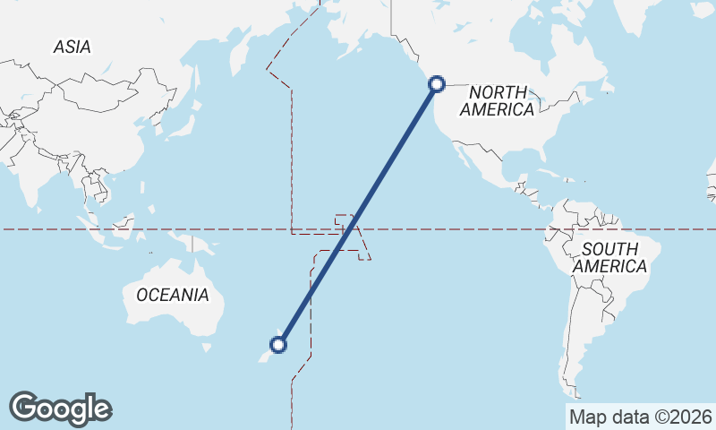 Wellington to Vancouver