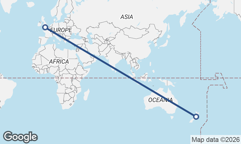 Wellington to Southampton