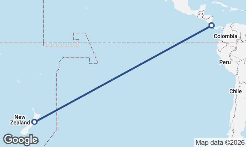 Wellington to San José