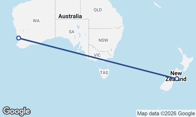 Christchurch to Perth