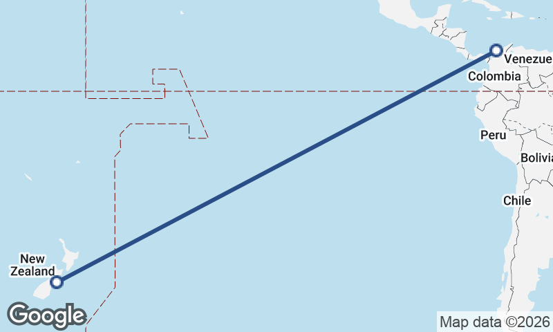 Christchurch to Cartagena