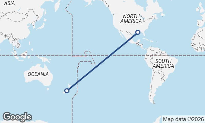 Christchurch to New Orleans