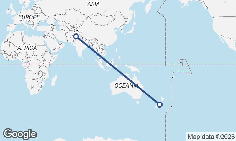 Christchurch to Faisalabad
