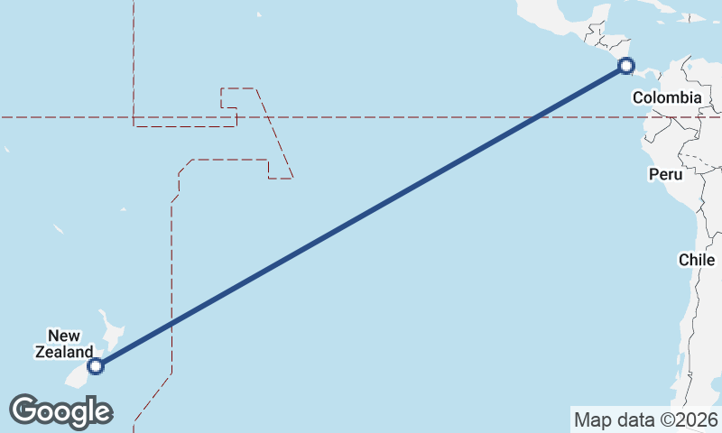 Christchurch to San José