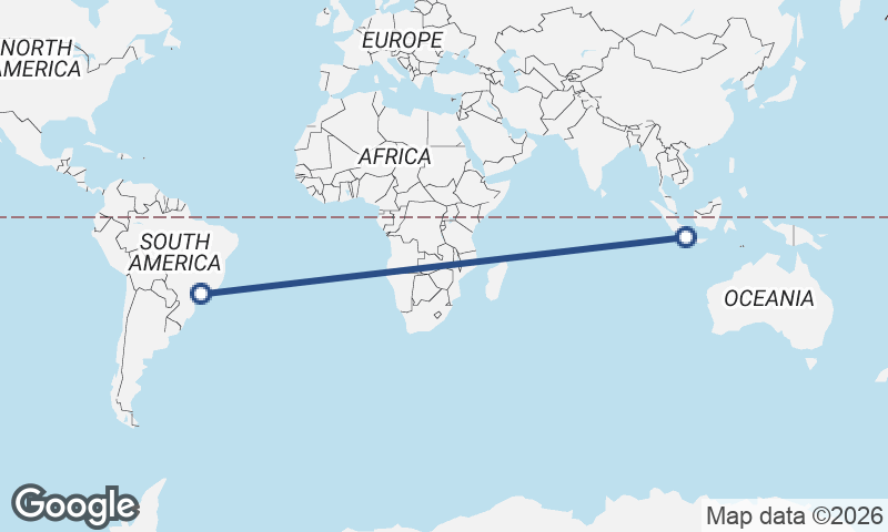 Jakarta to São Paulo