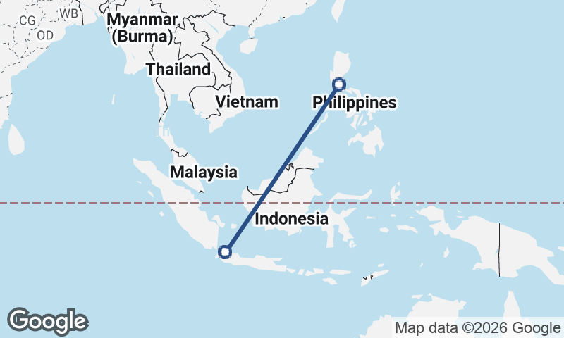 Jakarta to Manila