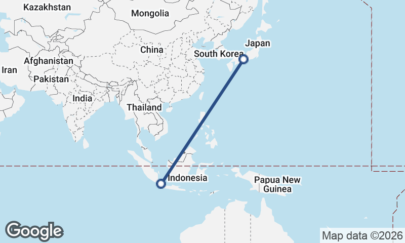 Jakarta to Ōsaka