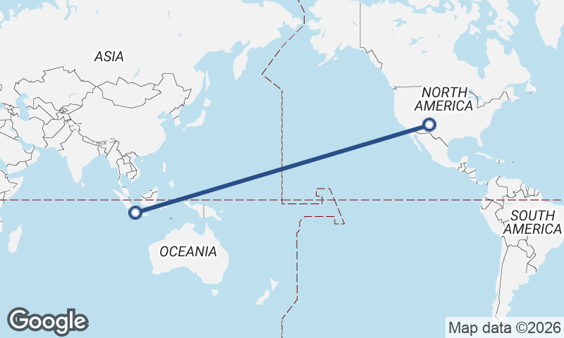 Jakarta to Albuquerque