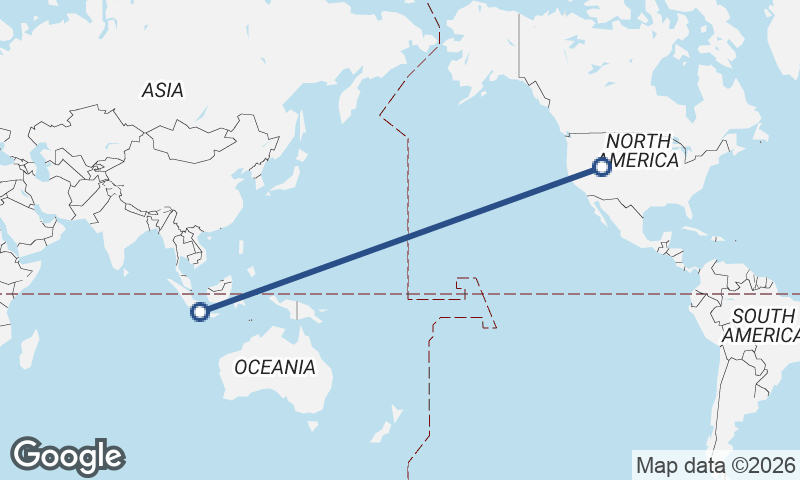 Jakarta to Salt Lake City