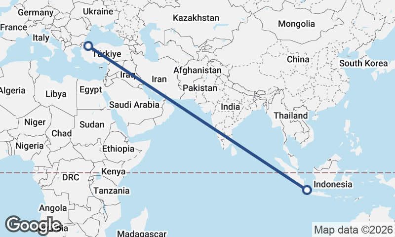 Jakarta to Istanbul