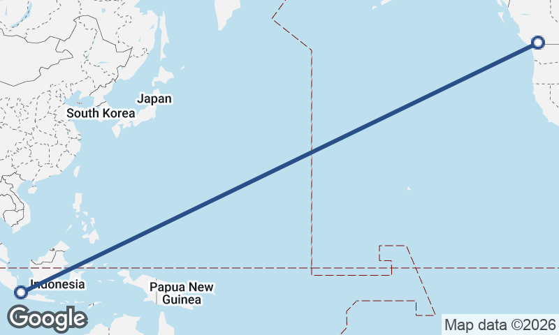 Jakarta to Vancouver