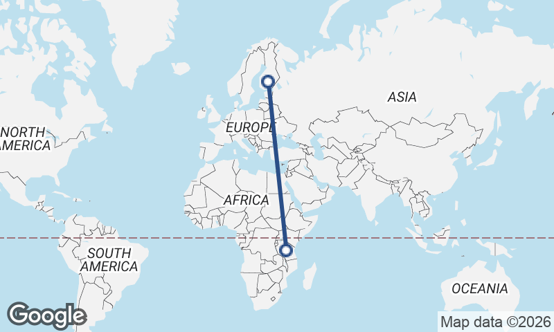 Tanzania to Finland