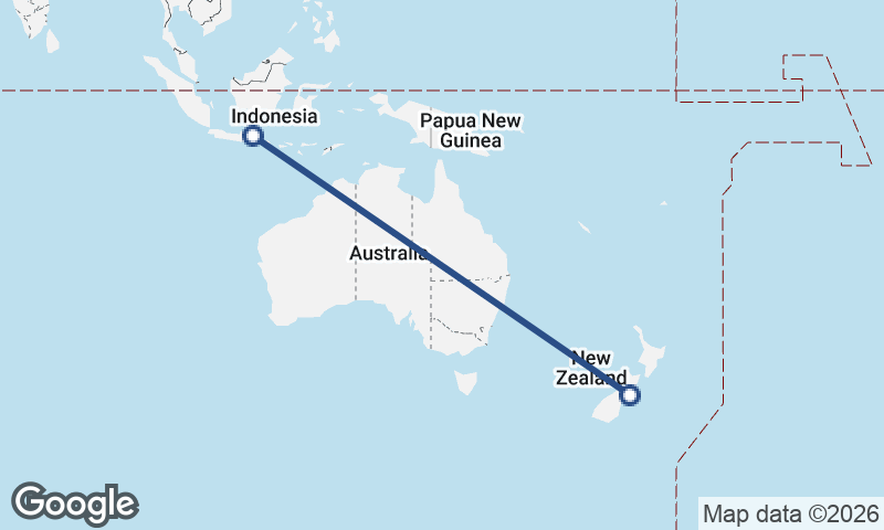 Surabaya to Christchurch
