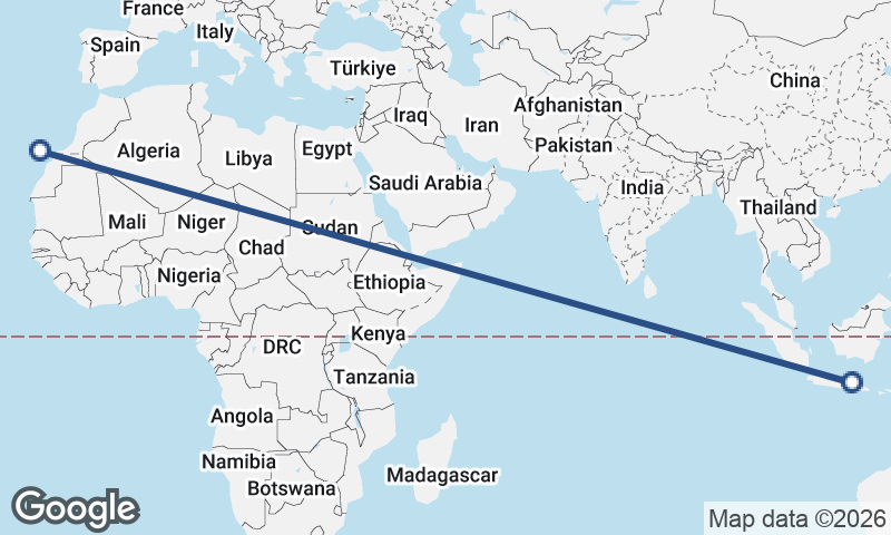 Surabaya to Las Palmas de Gran Canaria