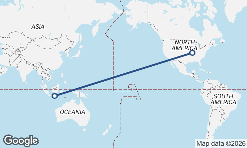 Surabaya to St. Louis