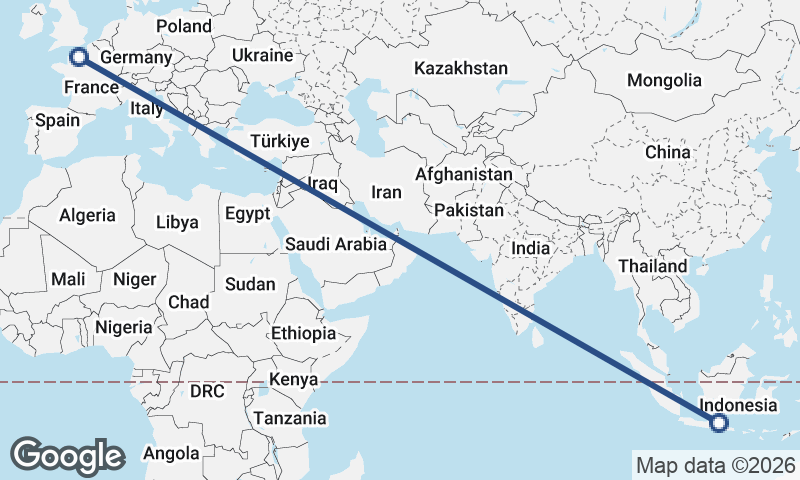 Surabaya to Le Havre