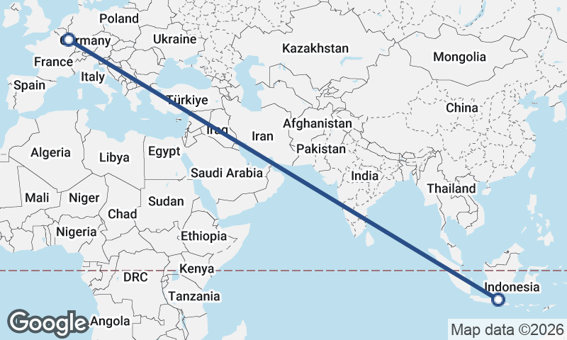 Surabaya to Luxembourg City