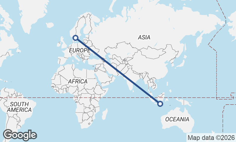 Surabaya to Göteborg