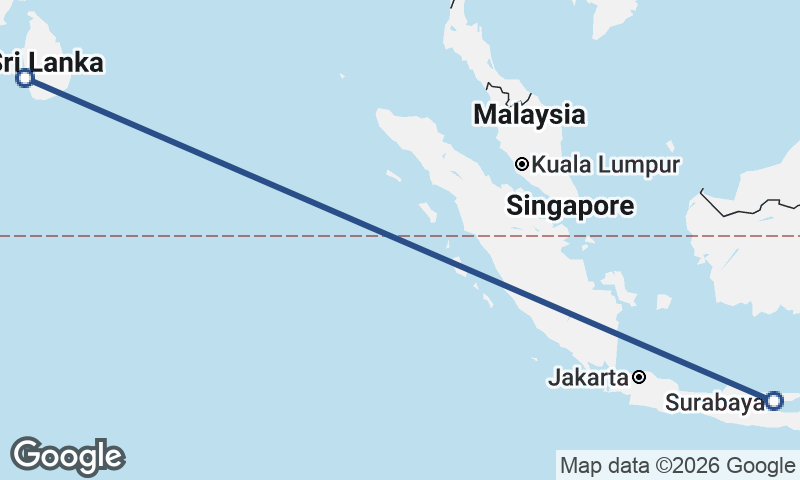 Surabaya to Colombo
