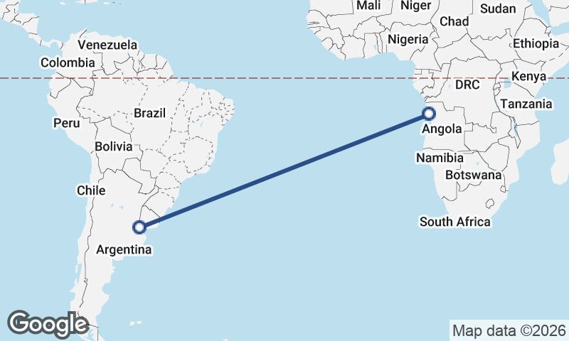 Luanda to Buenos Aires