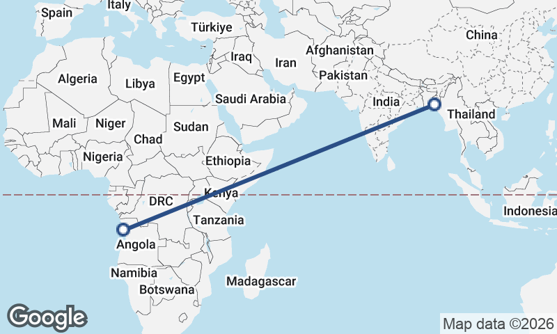 Luanda to Chittagong