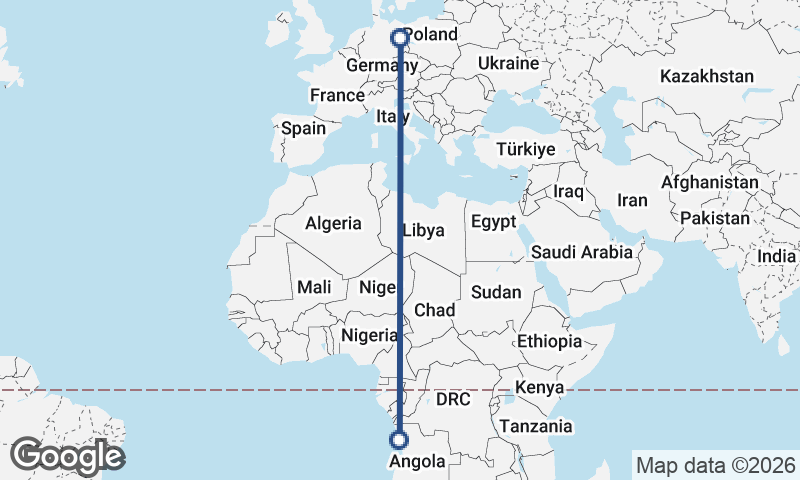 Luanda to Berlin