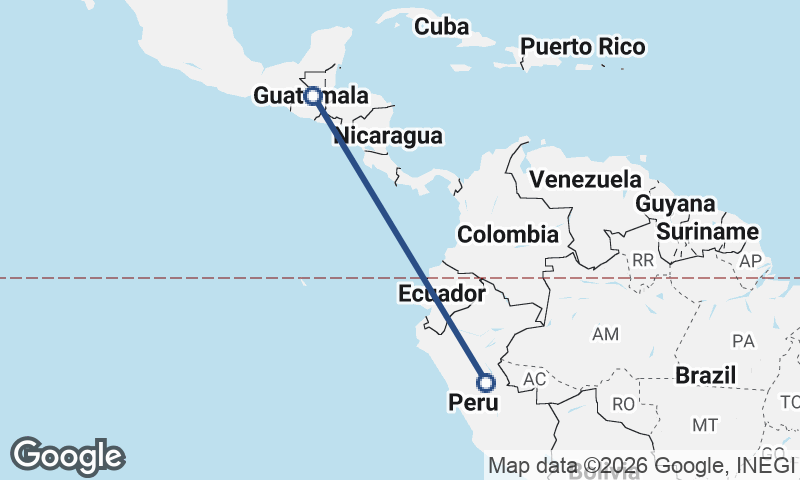 Peru to Guatemala