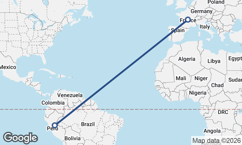 Peru to France