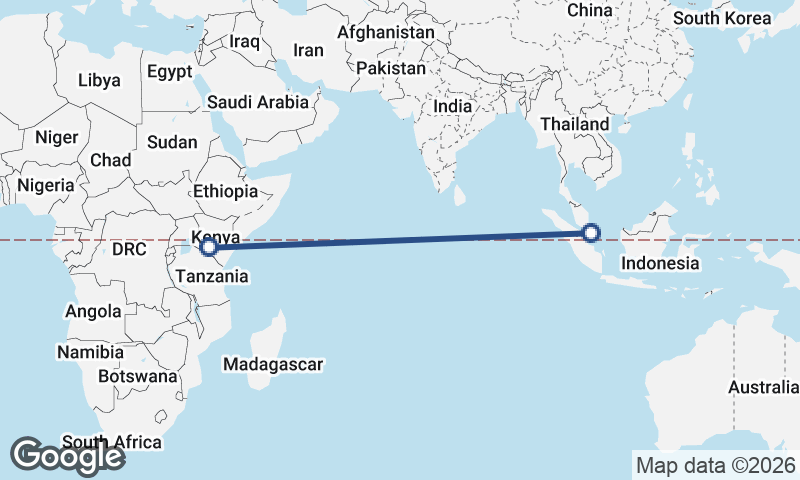 Singapore to Nairobi