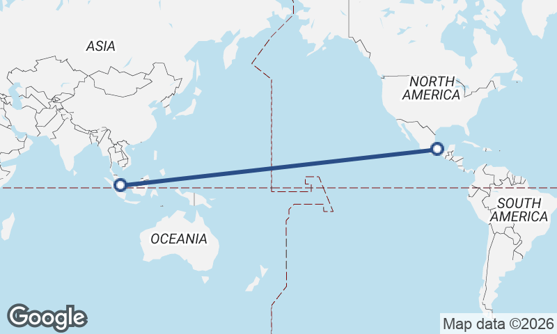 Singapore to Veracruz