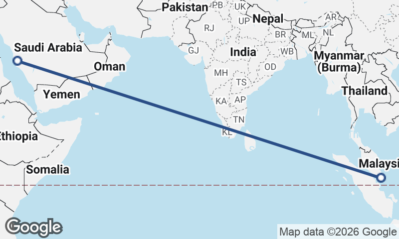 Singapore to Mecca