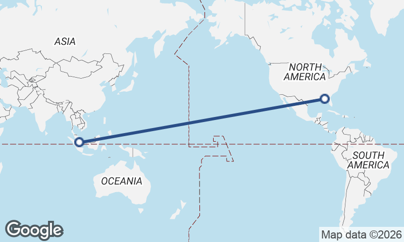 Singapore to Panama City