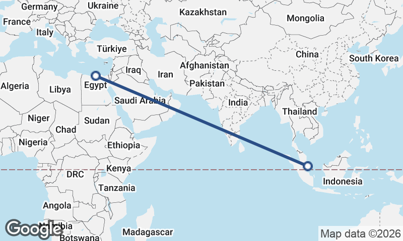 Singapore to Alexandria