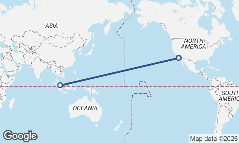 Singapore to Ensenada