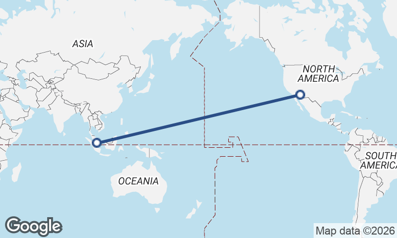 Singapore to Phoenix