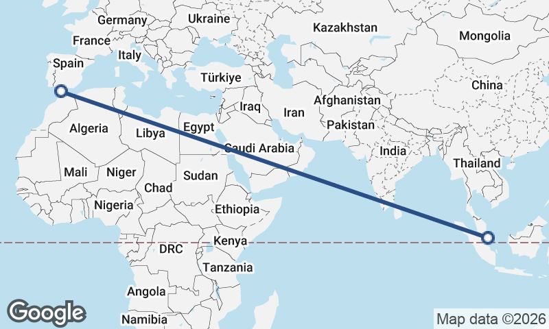 Singapore to Algeciras