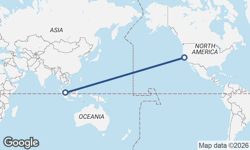 Singapore to San Francisco