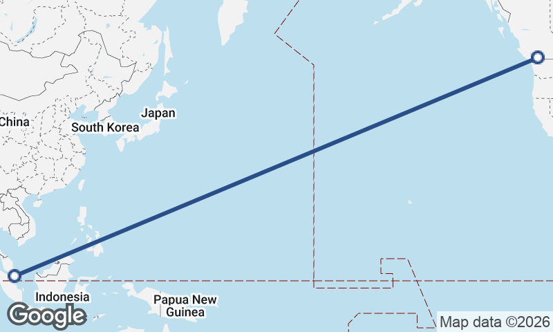 Singapore to Vancouver