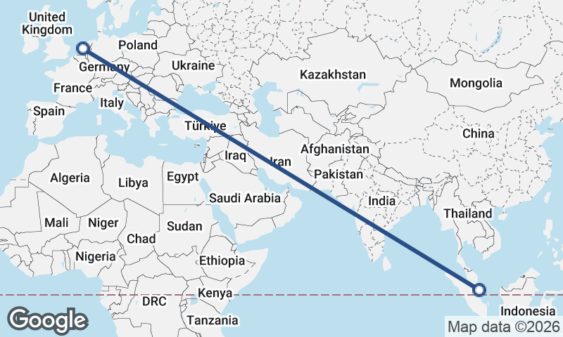 Singapore to Amsterdam