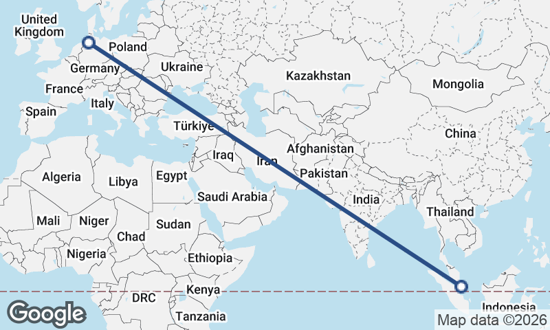 Singapore to Bremerhaven