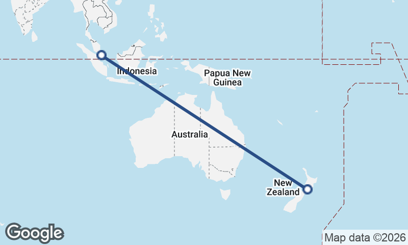 Singapore to New Zealand