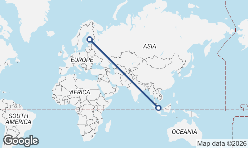 Singapore to Finland